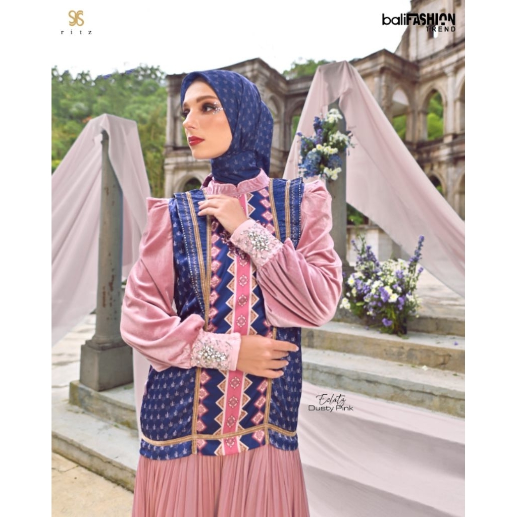 DRES SET PRINTING PREMIUM / COUPLE RITZ SYARI "ECLATZ SERIES"