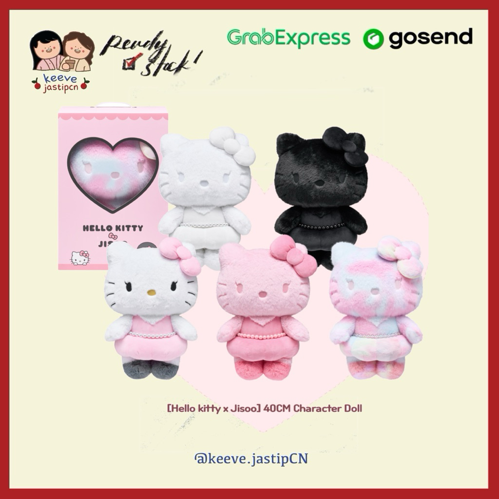 <PO> BLACKPINK JISOO X SANRIO HELLO KITTY PLUSH DOLL 40cm