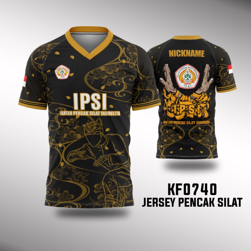 Jersey Pencak Silat IPSI Gratis Custom Nama