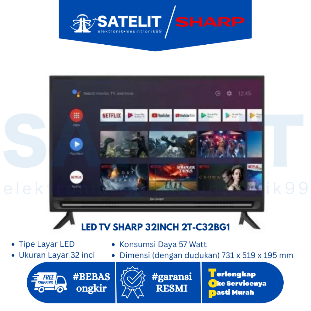 LED TV SHARP 32INCH 2T-C32BG1I