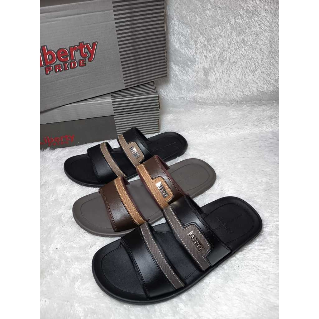LIBERTY [39-43] Sandal Pria Tali Dua Kulit | Reyes 02