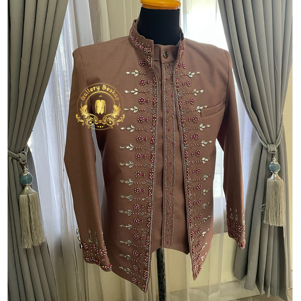Baju pengantin pria / beskap muslim/ basofi pemgantin/ pakaian pengantin pria