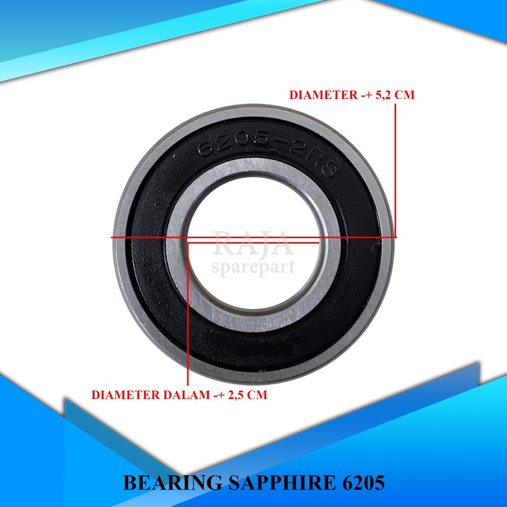 LAHER BEARING 6205S / BEARING SAPPHIRE 6205