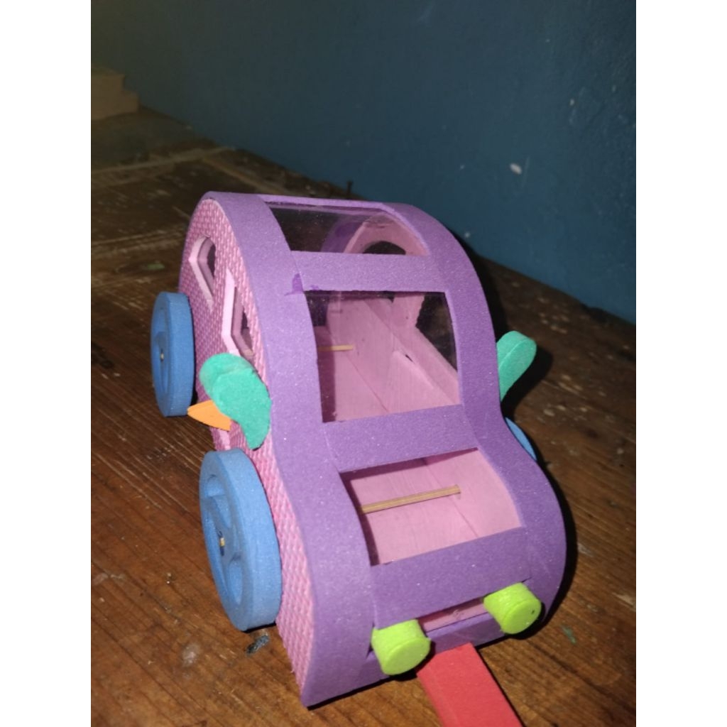 RUMAH KELOMANG BENTUK MOBIL ANEKA WARNA (BONUS 1 KELOMANG HIDUP)