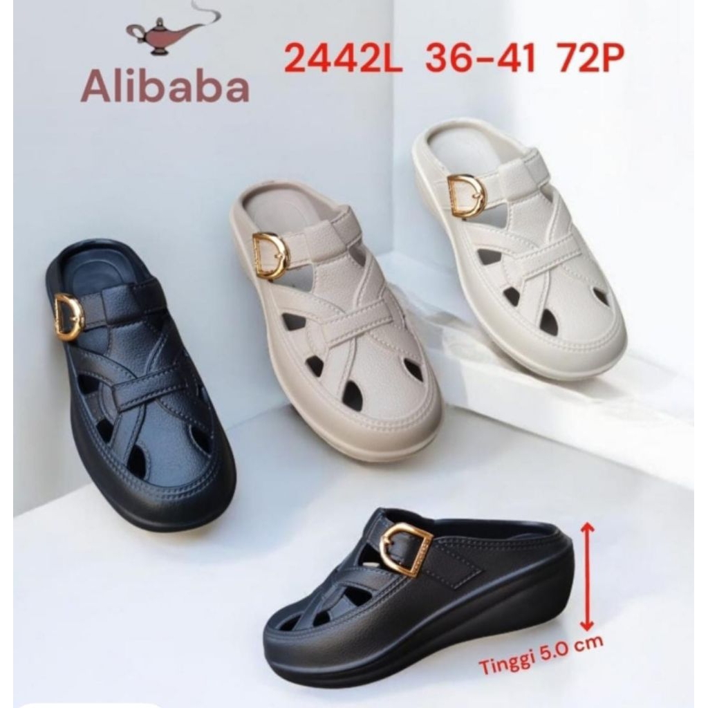 SANDAL SELOP BAIM WANITA KARET EVA PREMIUM SANDAL TRENDY SANDAL SEPATU SLIP-ON CEWEK KEKINIAN ALIBAB