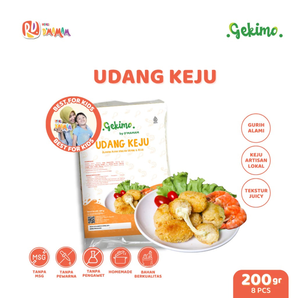DMAMAM Solo Nugget Udang Keju 250g Nugget Keju Homemade Anak MPASI Non MSG BPOM HALAL