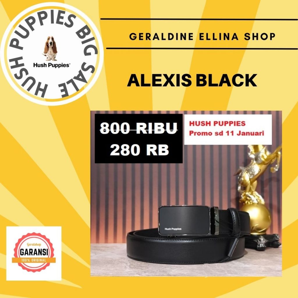 Ikat pinggang Hush Puppies belt original sale seri ALEXIS