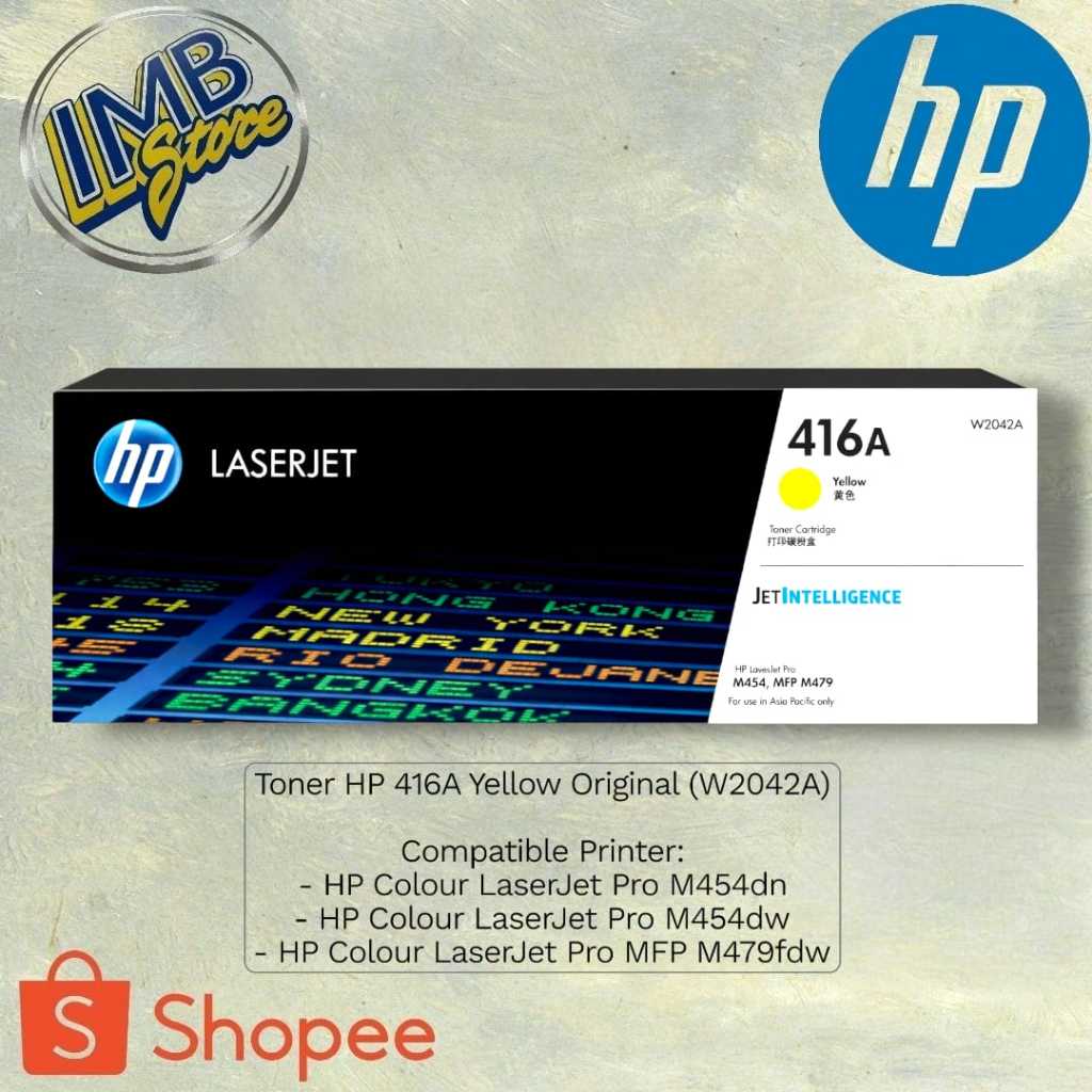 Toner Hp 416a Yellow  Toner Hp Laserjet 416a Yellow  Toner Cartridge Hp 416a Yellow Original