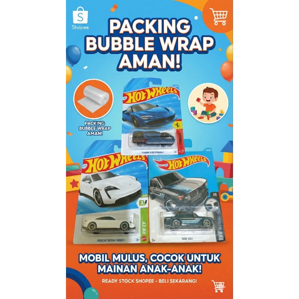 hot wheels paket kuda biru, ferari terbaru hot item ferari poche & BMW