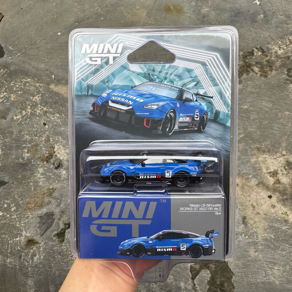 Mini GT minigt MGT 1124 LB Silhouette Works GT Nissan R35 LBWK Ver 2 Blue Blister