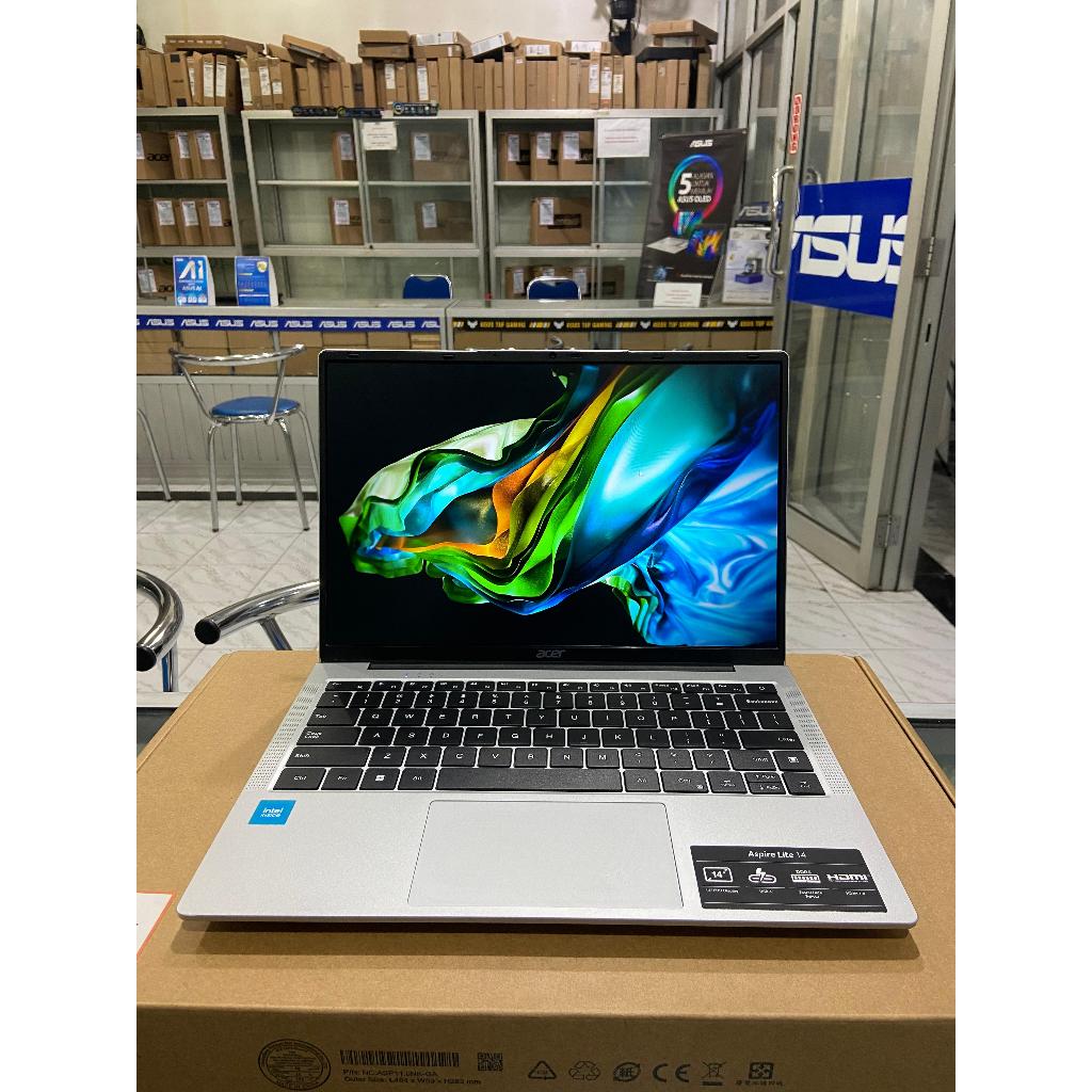 LAPTOP NEW/BARU ACER ASPIRE LITE 14 AL14-31P INTEL INTEL N100 8/256GB LAYAR 14"INCH-FHD GARANSI