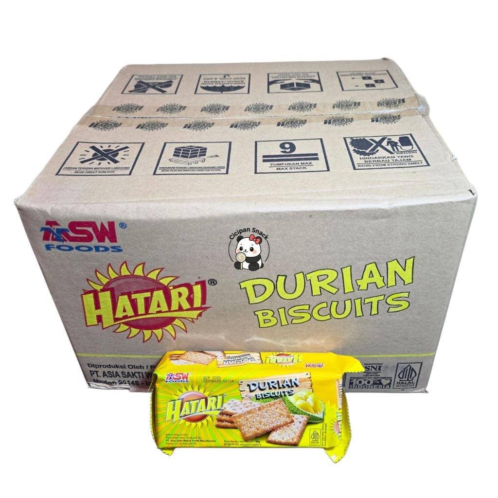 [GROSIR] HATARI DURIAN BISKUIT 90 GR DUS ISI 40