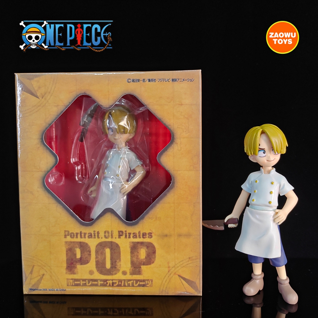 Figure One Piece P.O.P Sanji Cilik CB-1 Original Mainan Koleksi Sanji Versi Koki - Pajangan Action F