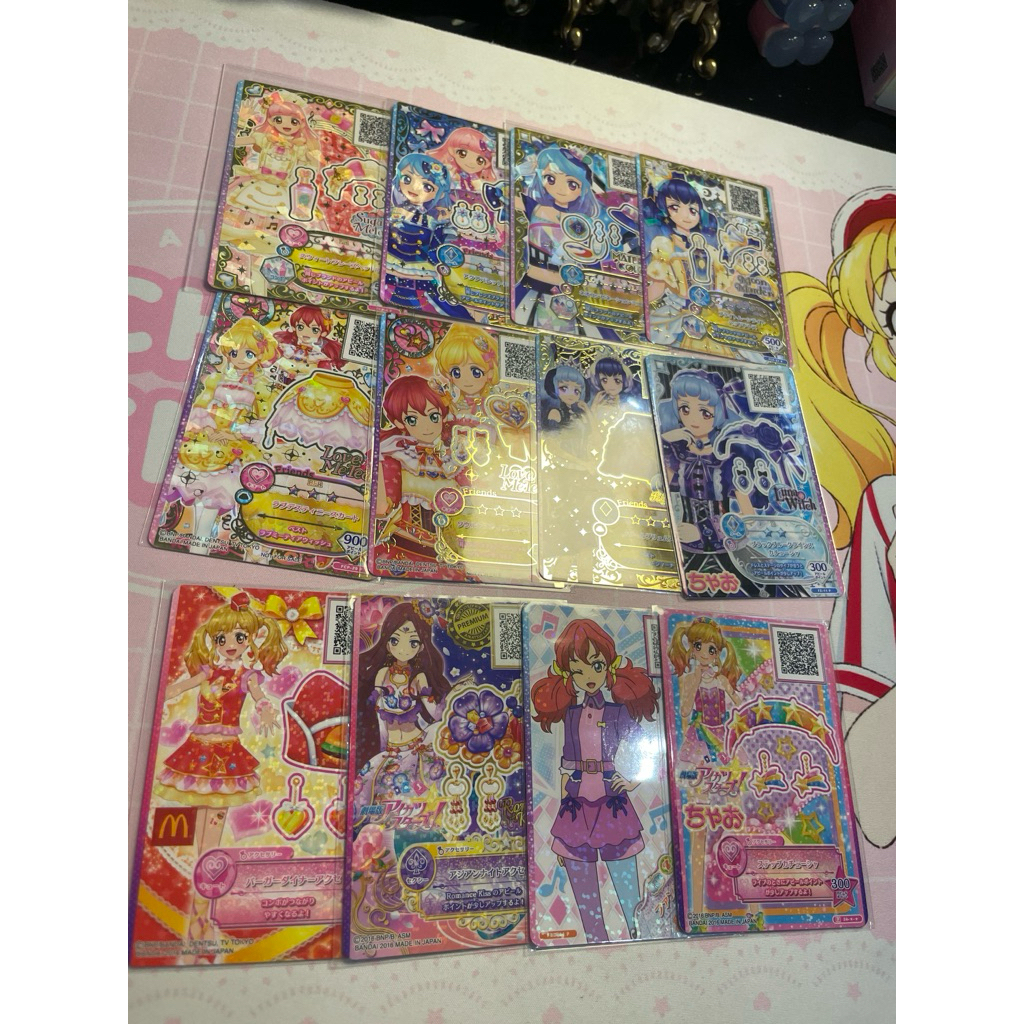 Aikatsu Stars Aikatsu Friends Premium Cards Kartu Yume Yozora Aine Mio Mirai Karen Sakuya Kaguya
