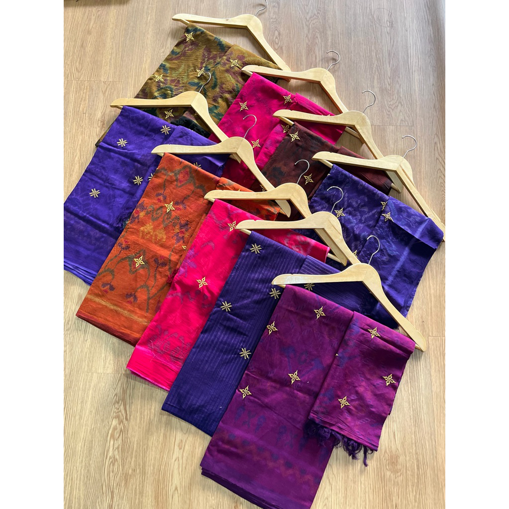 YUKAKEBAYA || TENUN ENDEK LASEM TRETES SUGENG SET SELENDANG | ENDEK TABUR BINTANG