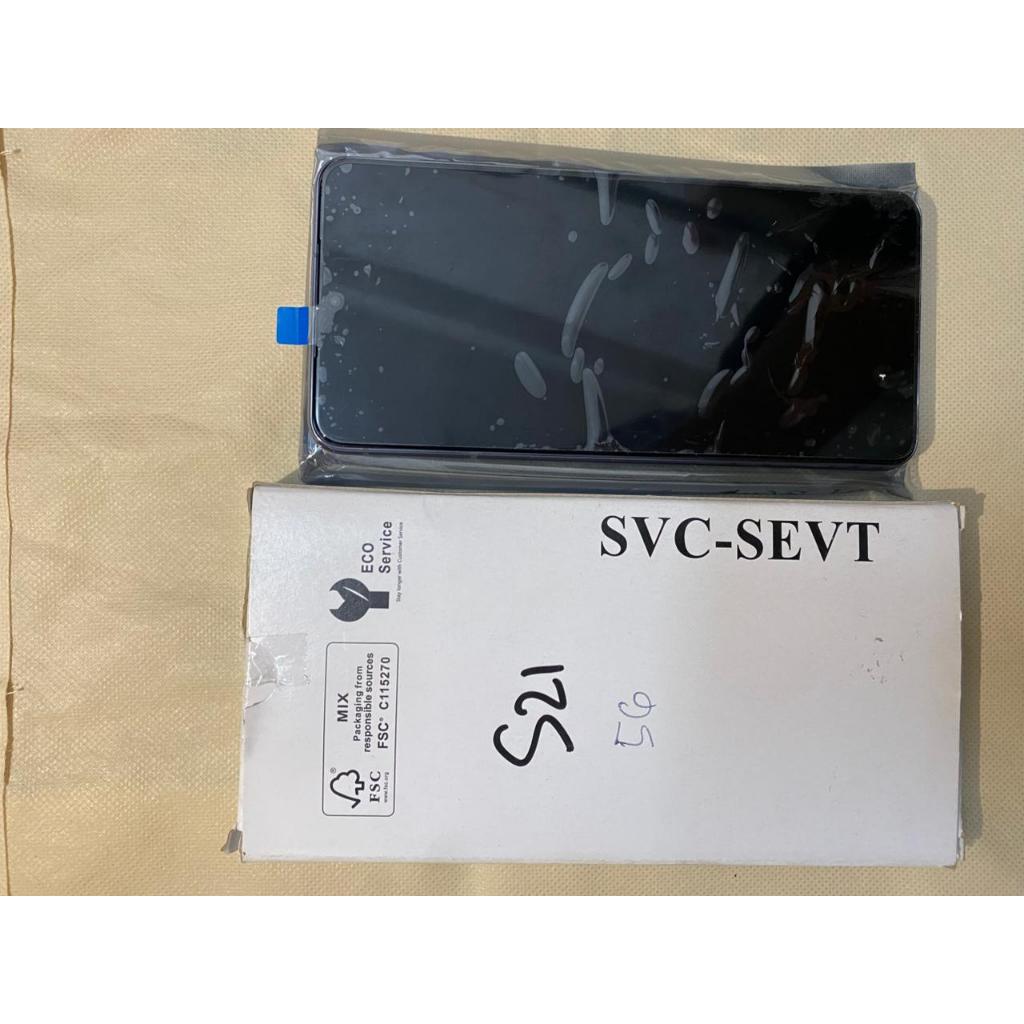 LCD SAMSUNG S21 5G WITH FRAME ORIGINAL