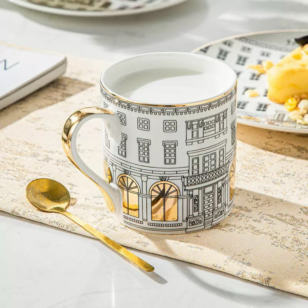 Gelas Keramik Eropa / Mug Eropa Luxury modern