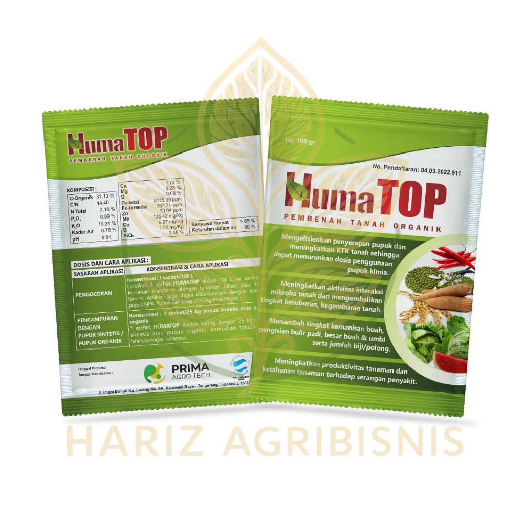 HUMATOP 1 KG ORI ASAM HUMAT PEMBENAH TANAH