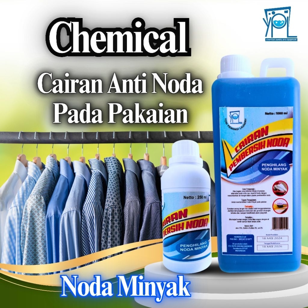 WASH UP Chemical Noda Minyak Pada Pakaian -Pembersih Noda Minyak - 250ml & 1000ml - By YPL