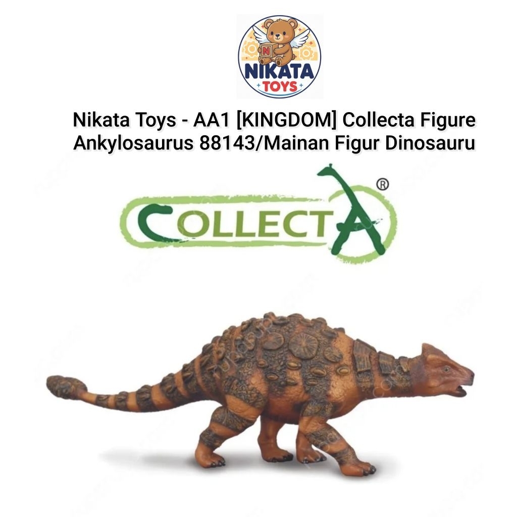 Nikata Toys - AA1 [KINGDOM] Collecta Figure Ankylosaurus 88143/Mainan Figure Dinosaurus