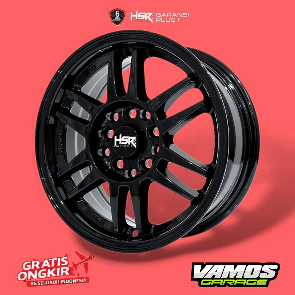 VELG MOBIL ORIGINAL HSR TYPE BOROKO BLY01 R14X6 H10X100-114,3 COCOK BUAT GRAND MAX LUXIO APV DLL