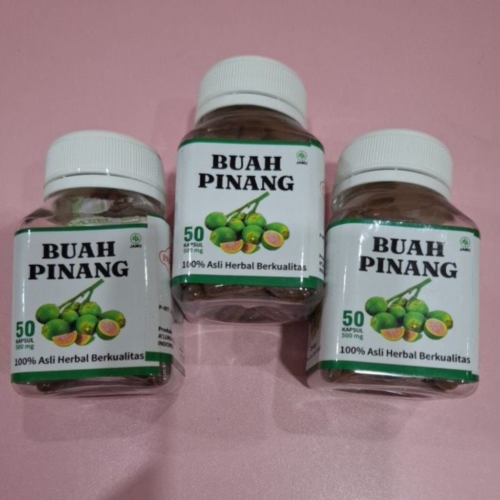 Buah Pinang muda original 100% isi 50kapsul
