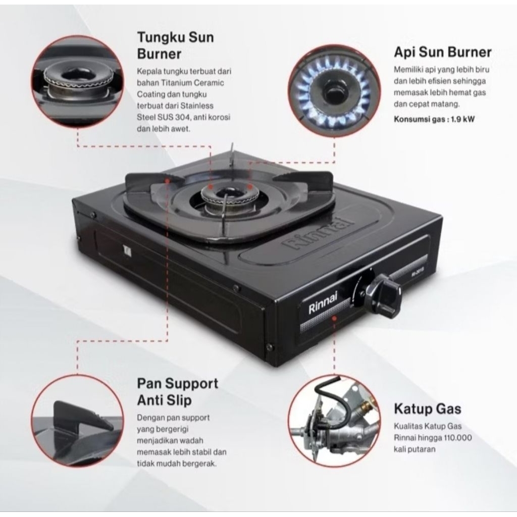 Kompor Rinnai 1 Tungku 201S