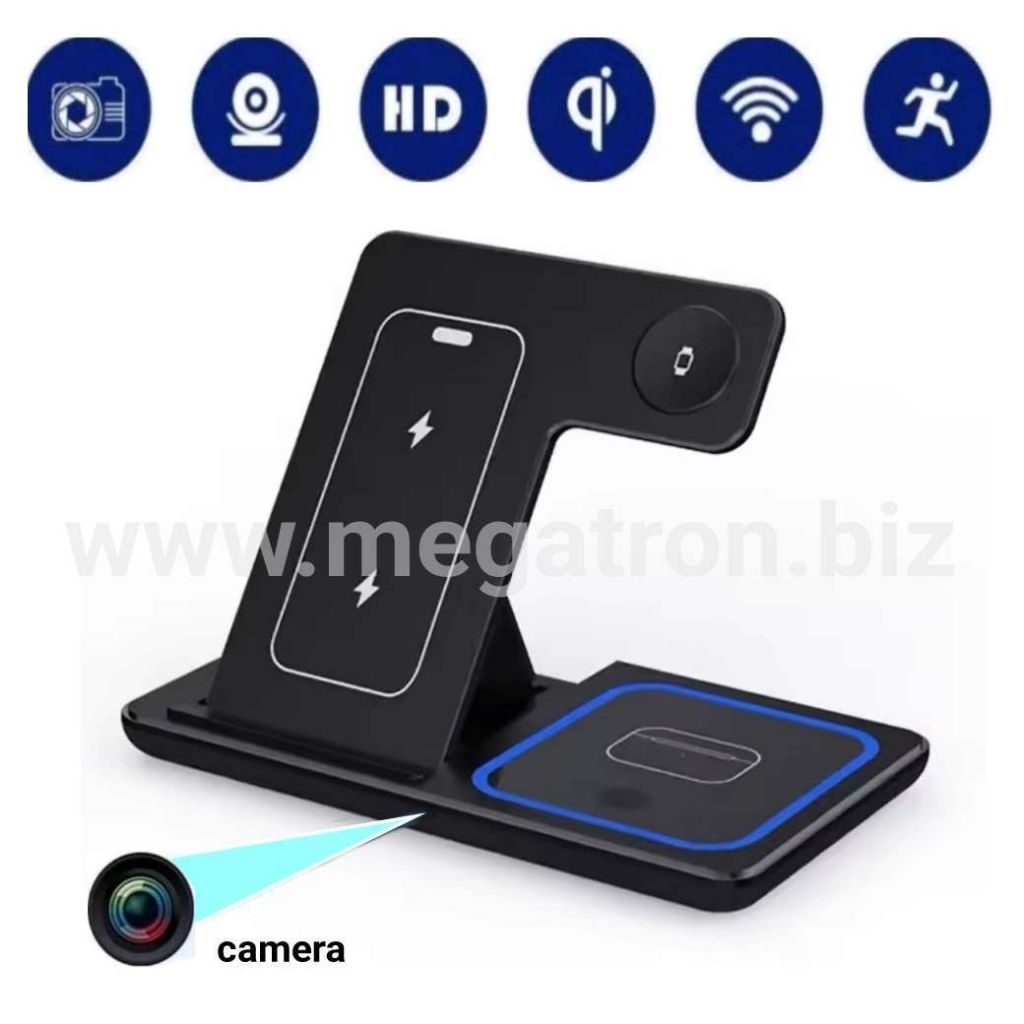 Wifi Spy Camera model Charging Station - Pantau Live dari mana Saja