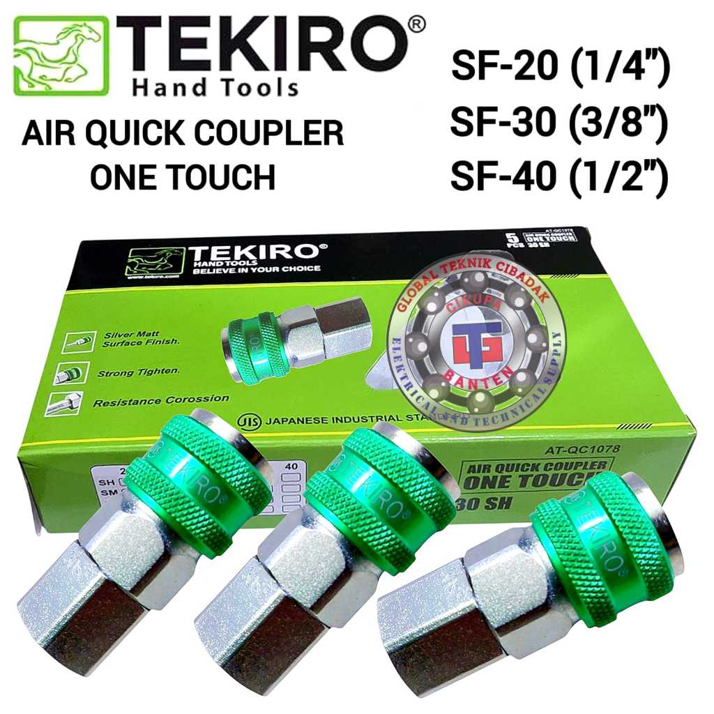 Tekiro Quick Coupler One Touch SF 20 SF 30 SF 40 - Tekiro Air Quick Coupler One Touch