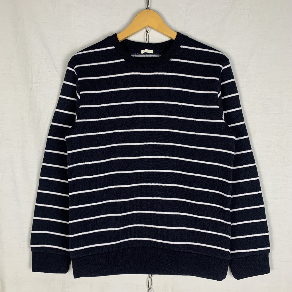 Uniqlo GU Stripe Sweater Crewneck Salur