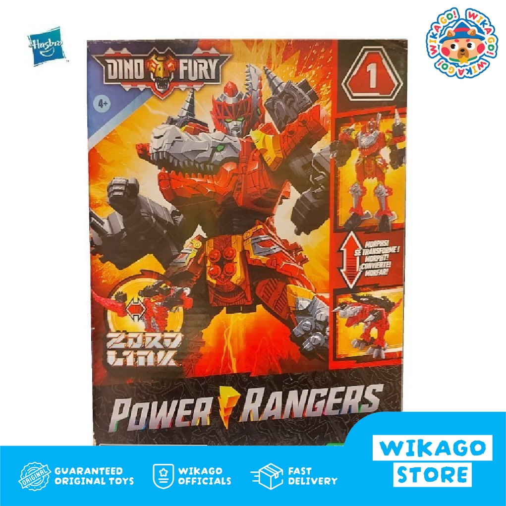 POWER RANGERS 2023 Dino Fury T-Rex Champion Zord With Zord Link