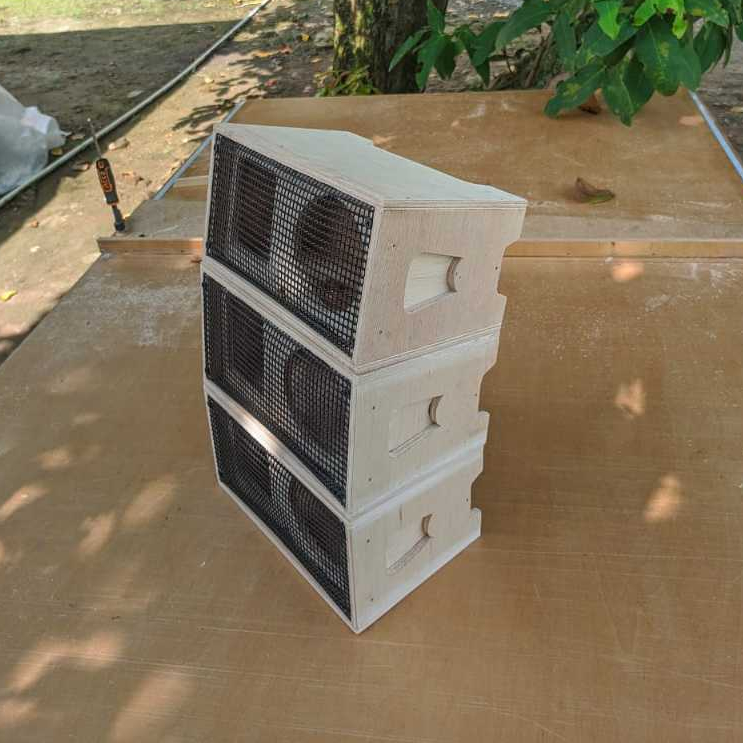 BOX LINE ARRAY 4 INCH MINIATUR SOUND SYSTEM BOX MIDLE