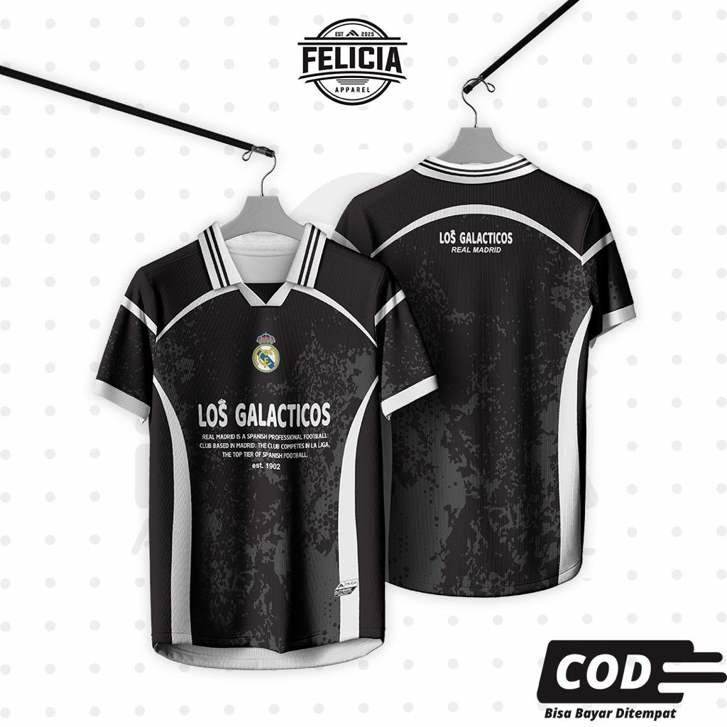 JERSEY FANTASI REAL MADRID / JERSEY VINTAGE RETRO REAL MADRID / JERSEY CLUB LOS BLANCOS / Jersey hal