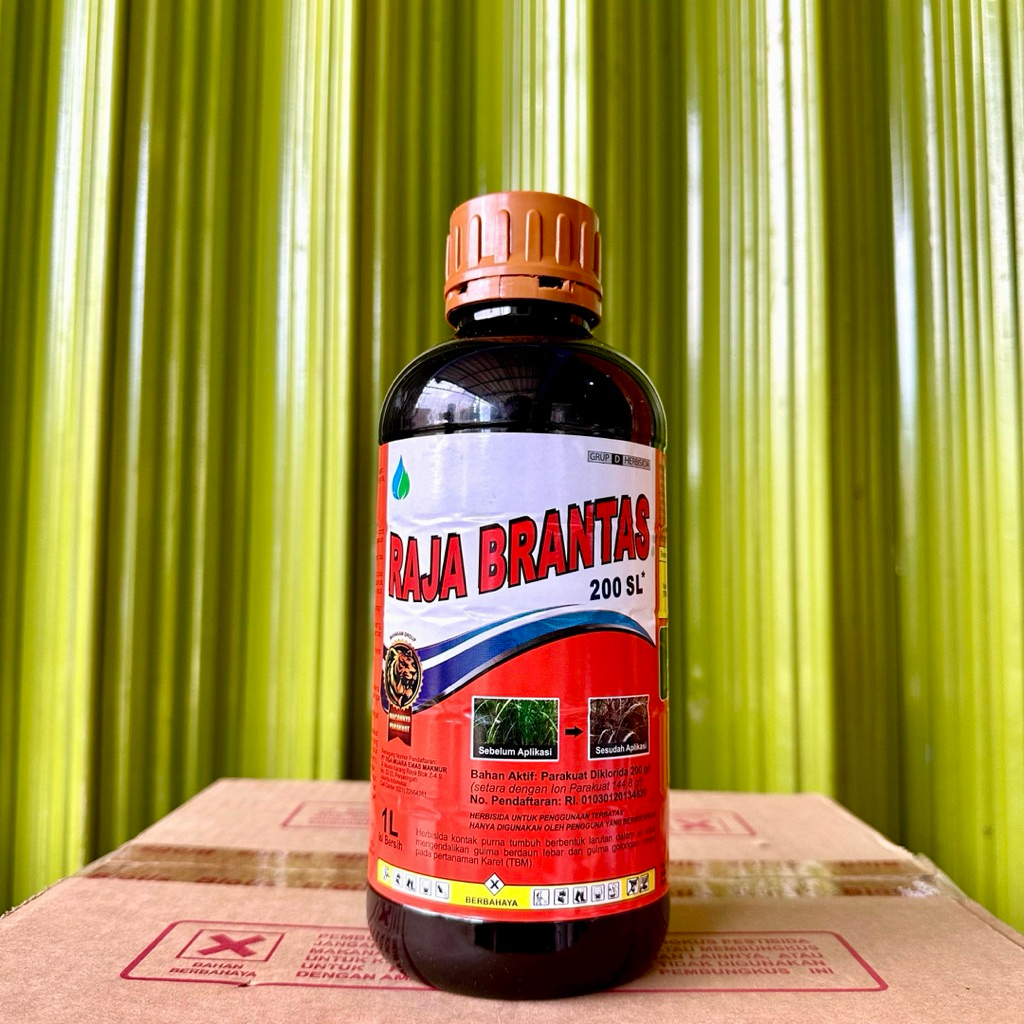 Herbisida RAJA BRANTAS 200 SL 1 Liter - Raja Brantas Pembasmi Segala Jenis Rumput Membandel