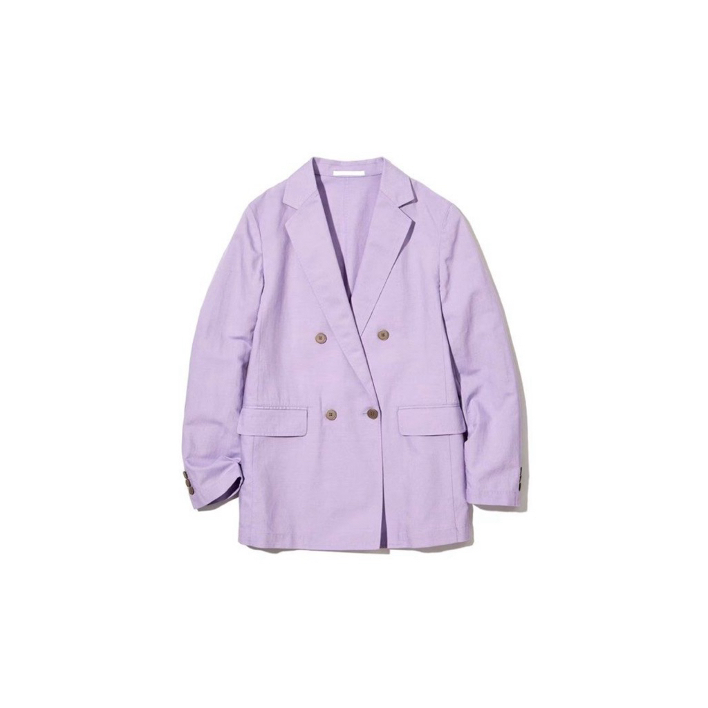 uniqlo linen blend outer