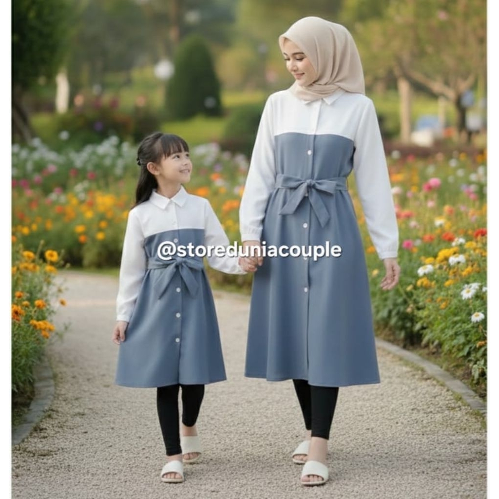Natalia Couple Ibu Dan Anak Perempuan / Baju Couple Ibu Dan Anak Perempuan / Blouse Couple Ibu Anak 