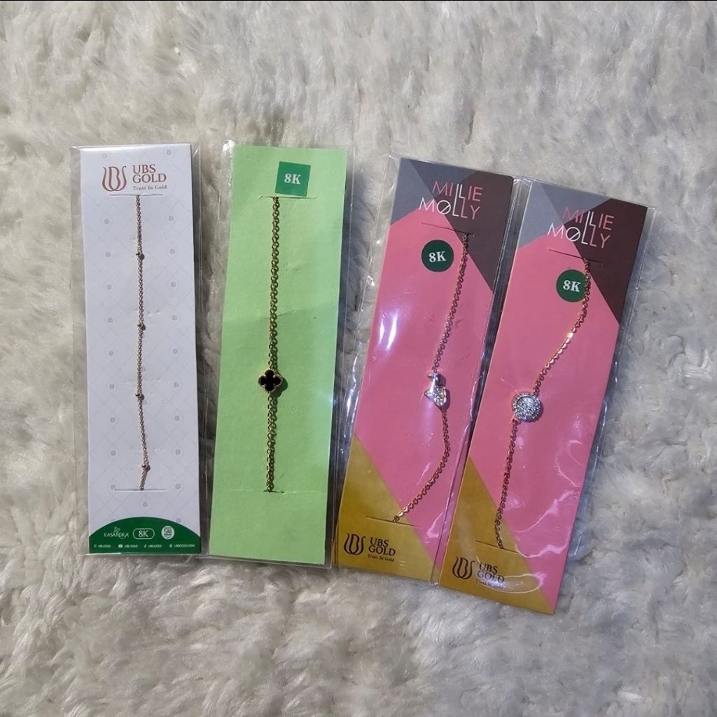 gelang serut emas 8K