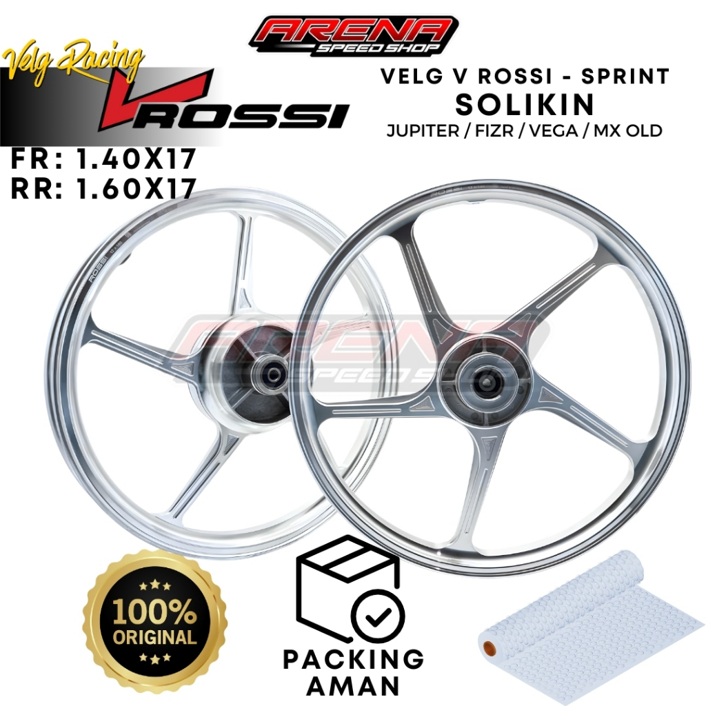 V ROSSI Sprint Solikin Jupiter Z 140x17 & 160x17 - Velg Racing Palang 5 Mx Jupiter Fizr Original