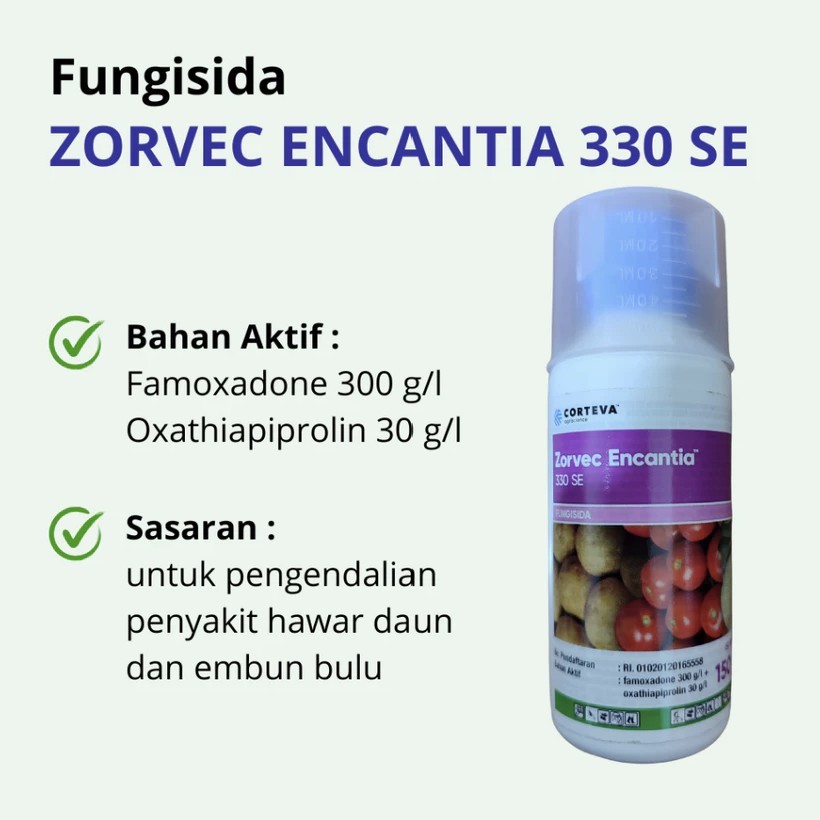 Fungisida Zorvec Encantia 330SE 150ml - Sistemik, Protektif, Efektif untuk Tomat dan Kentang