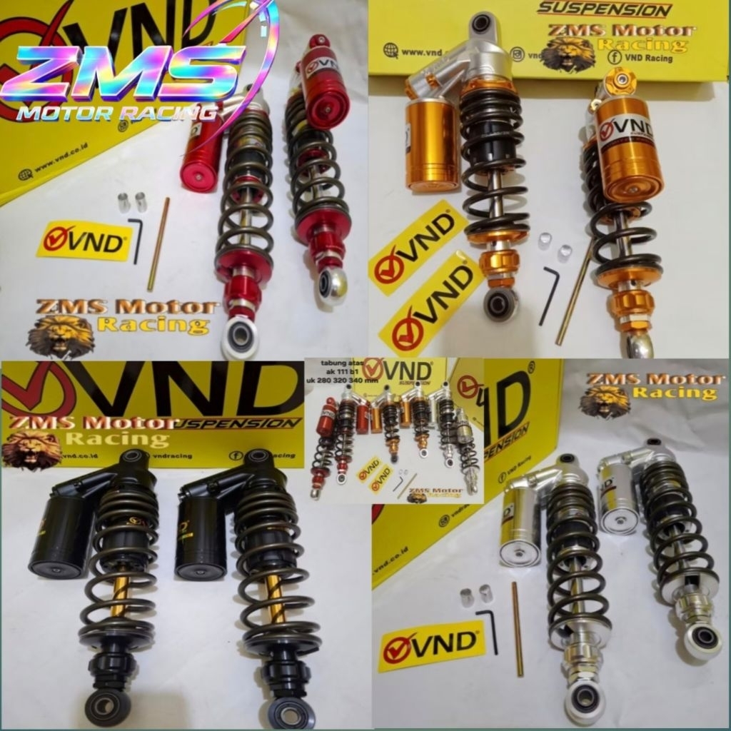 SHOCK BREAKER VND AK 111 B1 SHOCK BELAKANG TABUNG ATAS JUPITER Z/VEGA/RX KING/SUPRA KHARISMA/SHOGUN/