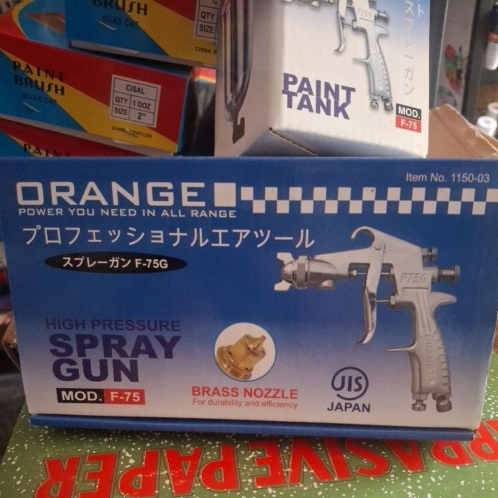 spraygun merk orange f75 tabung atas