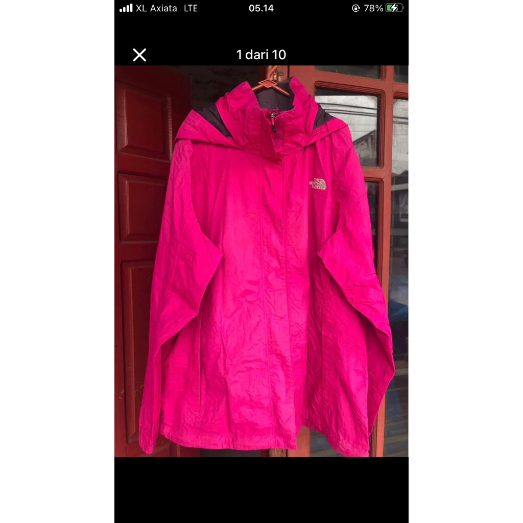 Jaket goretex TNF Fuchia