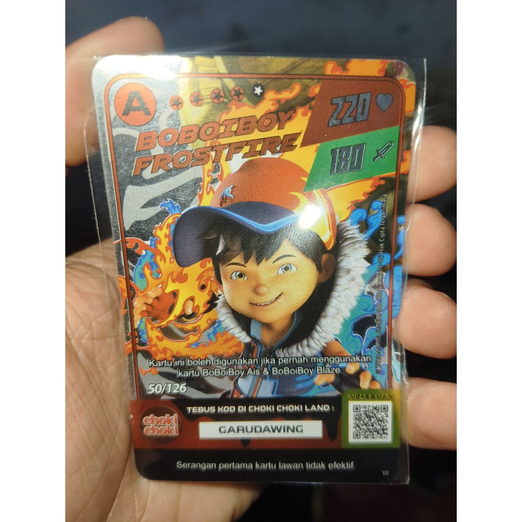 [LAST STOCK] Boboiboy Monsta Galaxy Card 100% Original From Choki-choki Season 2, Foil Boboiboy Fros