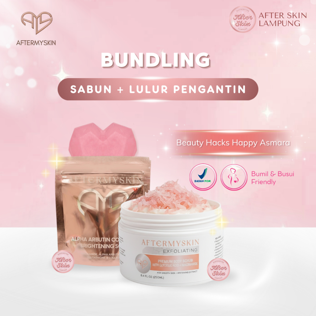 Paket Bleaching Lulur Pengantin+Sabun AFTERMYSKIN
