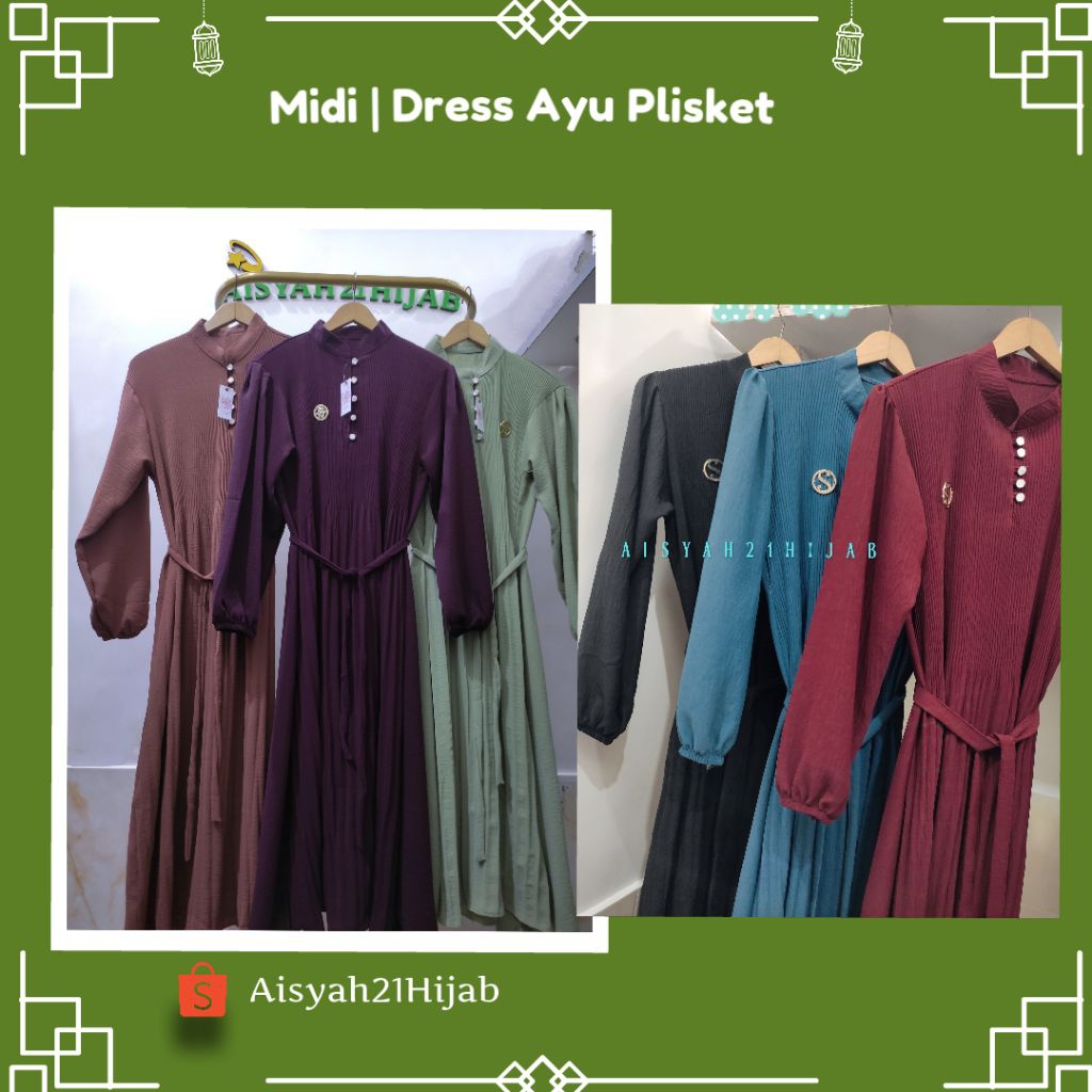 Aisyah21hijab | Midi / Dress Ayuu Plisket