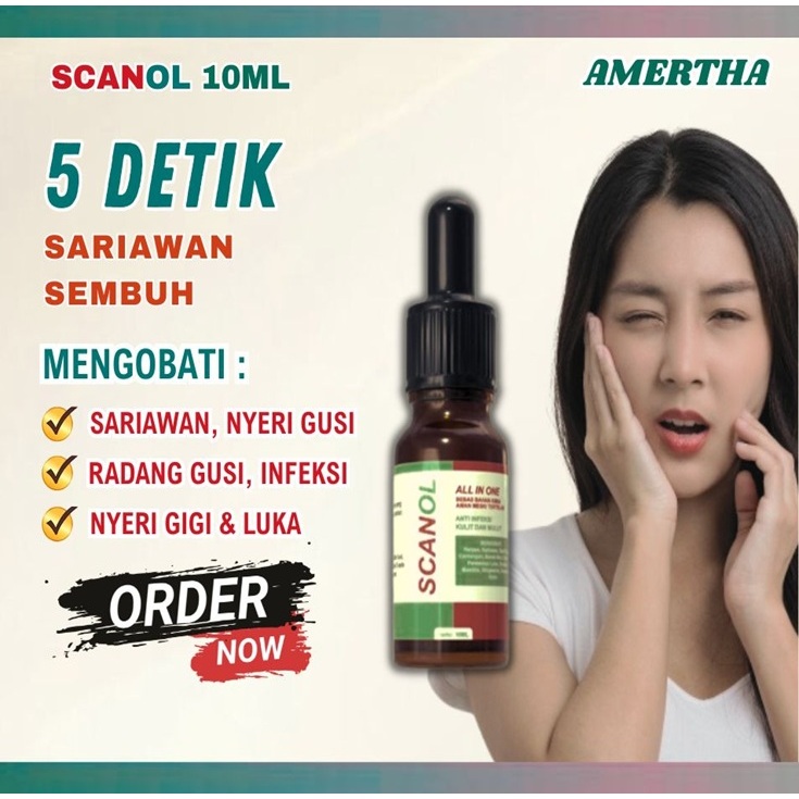 Obat Tetes Sariawan Bayi/Dewasa, Sariawan Bibir, Nyeri Gigi, Gusi, Radang Sariawan, 100% Original.