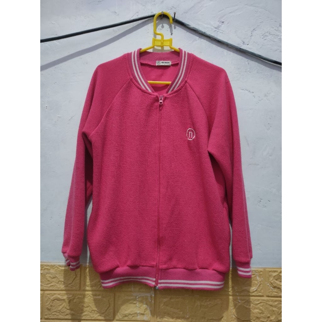 Preloved Varsity Nevada Pink/ Hoodie Zipper