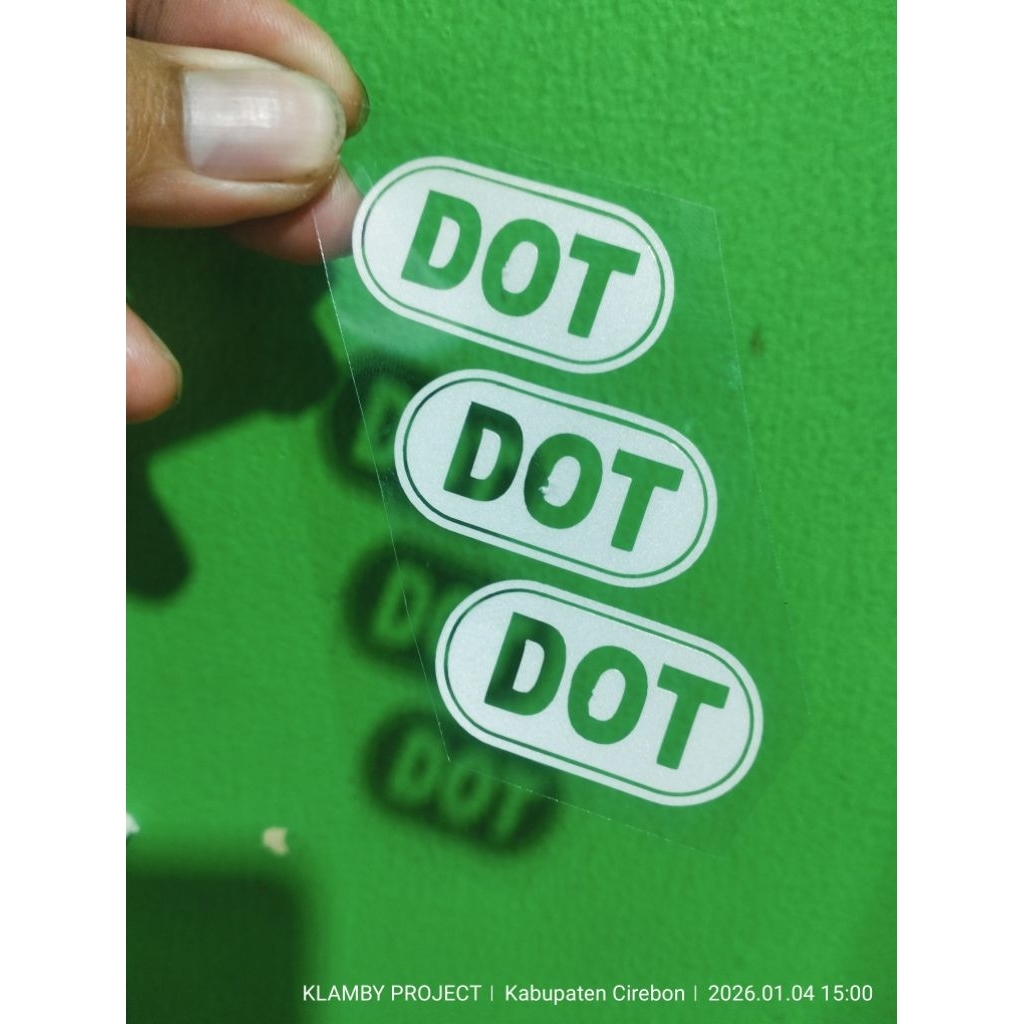 STICKER CUTTING DOT REFLECTIVE STICKER HELM STICKER CUSTOM TERMURAH