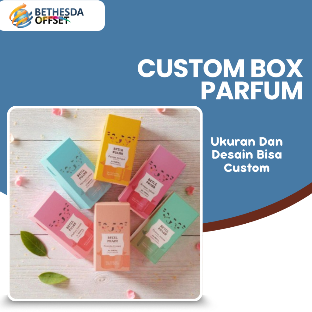 Custom Box Parfum dan Kosmetik Desain dan Ukuran bisa Custom
