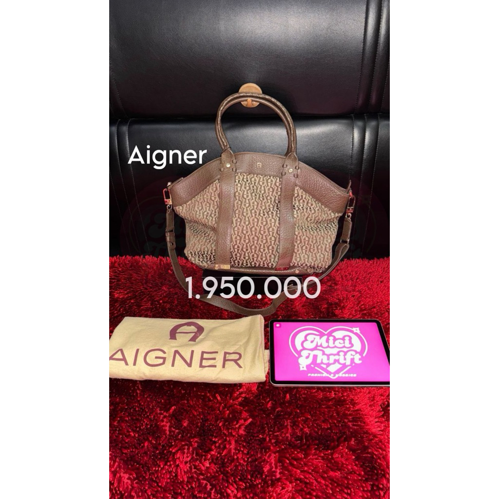 [PRELOVED] AIGNER BAG tas wts authentic luxury brand jual luxury brand merk official ori asli bag wo